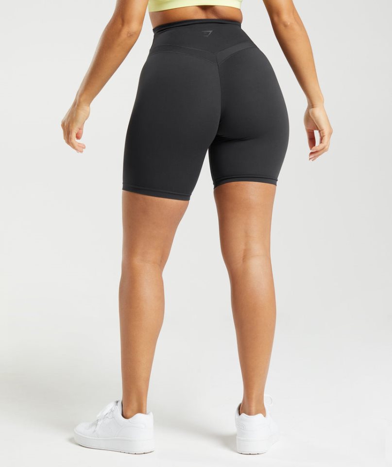 Women's Gymshark Whitney Cycling Shorts Black | NZ 4CBPJY